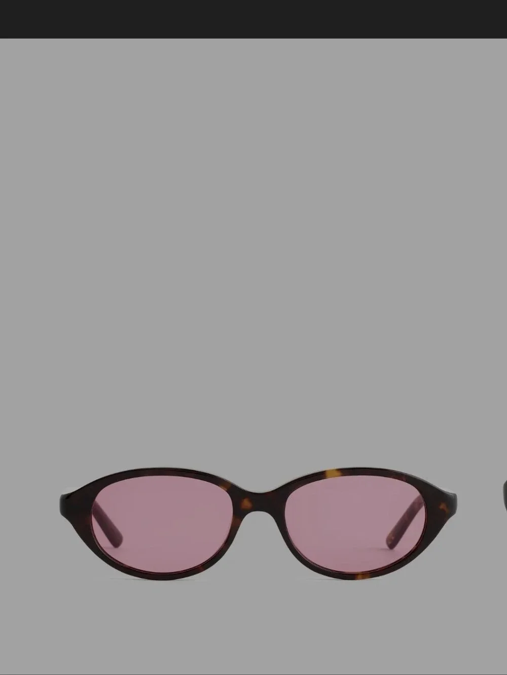 Black Frame Sunglasses with Pink Lenses - Women Accessories